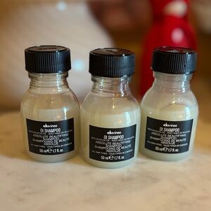 Davines OI Shampoo for Softness and Shine 1.7 oz bundle of 3